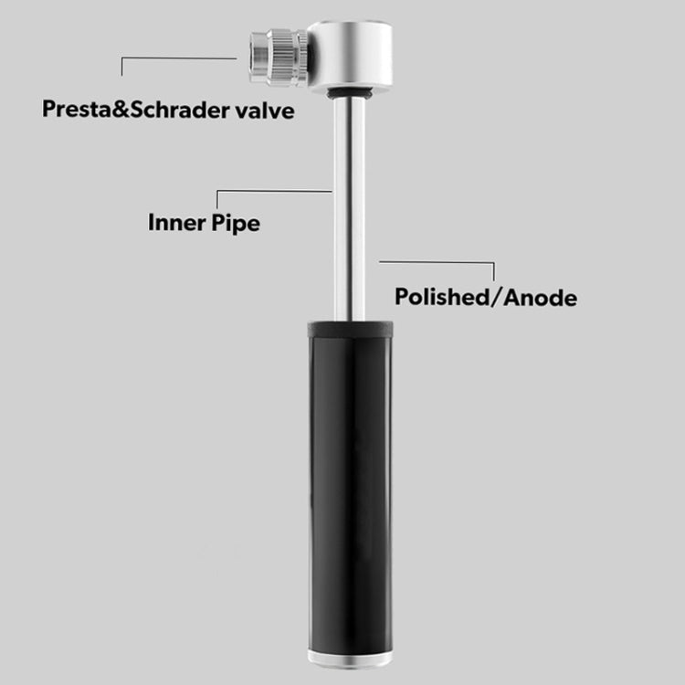 Manual Mini Portable Bicycle Aluminum Alloy Pump + Plastic glue-free tire patch + Tire lever (Black) - Bicycle Locks & Bicycle Pumps by PMC TechLife | Online Shopping South Africa | PMC TechLife | Buy Now Pay Later Mobicred