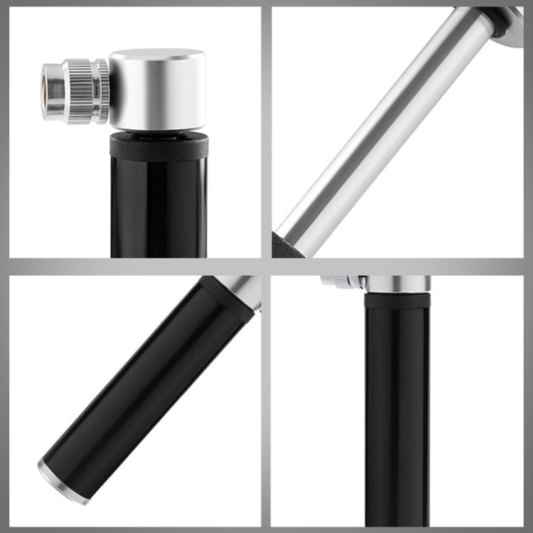 Manual Mini Portable Bicycle Aluminum Alloy Pump + Plastic glue-free tire patch + Tire lever (Black) - Bicycle Locks & Bicycle Pumps by PMC TechLife | Online Shopping South Africa | PMC TechLife | Buy Now Pay Later Mobicred