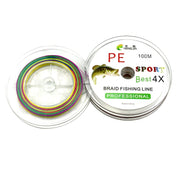 HENGJIA Colorful 4.0# 0.34mm 45LB 18.1kg Tension 100m Extra Strong 4 Shares Braid PE Fishing Line Kite Line