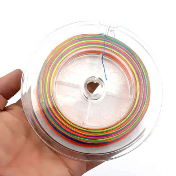 HENGJIA Colorful 4.0# 0.34mm 45LB 18.1kg Tension 100m Extra Strong 4 Shares Braid PE Fishing Line Kite Line