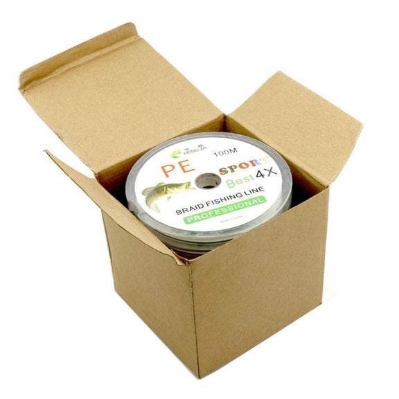 HENGJIA Colorful 4.0# 0.34mm 45LB 18.1kg Tension 100m Extra Strong 4 Shares Braid PE Fishing Line Kite Line