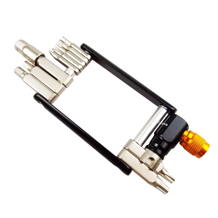 BIKERSAY BT037 14 in 1 Folding Screwdriver Hexagon Wrench Allen Key CO2 Gas Nozzle Tool Kits - Maintenance tools by BIKERSAY | Online Shopping South Africa | PMc TechLife | Buy Now Pay Later Mobicred