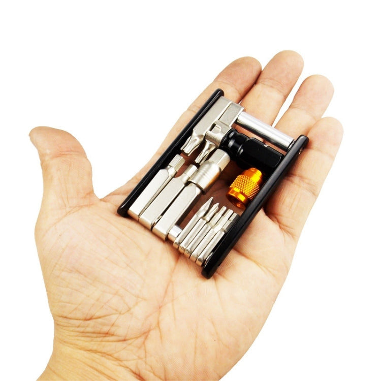 BIKERSAY BT037 14 in 1 Folding Screwdriver Hexagon Wrench Allen Key CO2 Gas Nozzle Tool Kits - Maintenance tools by BIKERSAY | Online Shopping South Africa | PMc TechLife | Buy Now Pay Later Mobicred