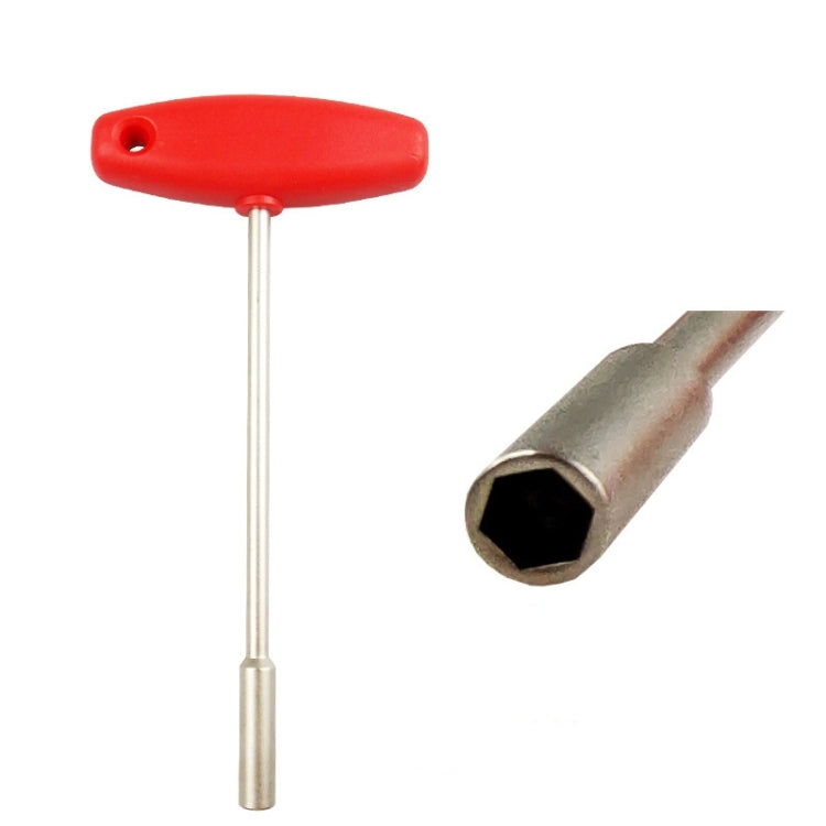 BIKERSAY BT031B T-shaped Socket MTB Road Bike Built-in Tool Steel Concealed Spoke Cap Wrench(5.5mm Hexagon Socket) - Maintenance tools by BIKERSAY | Online Shopping South Africa | PMC TechLife