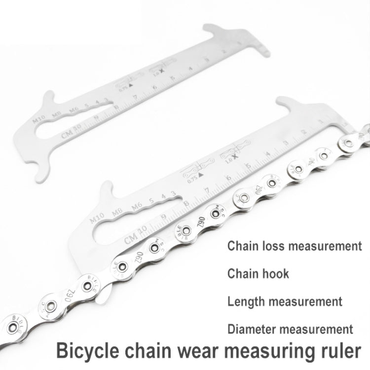 BIKERSAY BT035S Bicycle Chain Wear Checker MTB Chains Gauge Measurement Ruler Repair Tool - Maintenance tools by BIKERSAY | Online Shopping South Africa | PMc TechLife | Buy Now Pay Later Mobicred