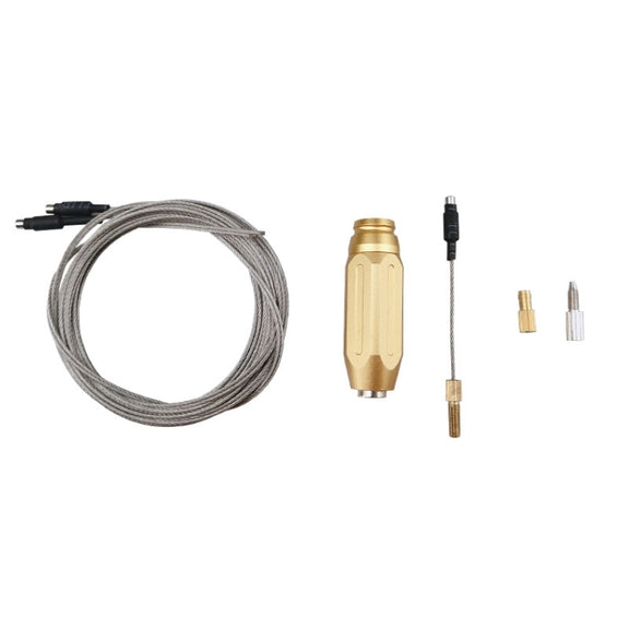 BIKERSAY BT054 Bicycle Inner Wire Routing Tool Aluminum Alloy Bike Wire Shifter Magnet Lead Wire Threader (Gold)