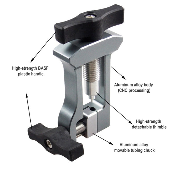 BIKERSAY BT043 Bicycle Oil Needle Insertion Tool (Silver Grey)