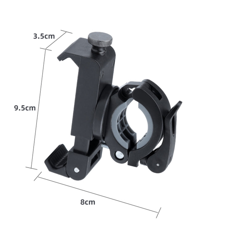 Rotatable PVC Motorcycle Bicycle Handlebar Mount Mobile Phone Holder (Black) - Holders by PMC TechLife | Online Shopping South Africa | PMC TechLife | Buy Now Pay Later Mobicred