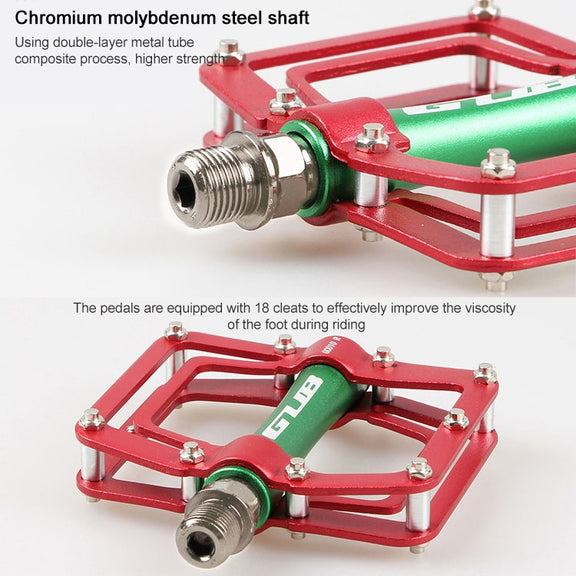 GUB GC010 MTB Bicycle Pedals(Red)