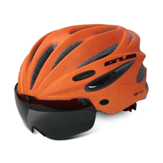 GUB K80 Plus Bike Helmet With Visor And Goggles(Orange) - free shipping - PMC Jewellery - Order now!