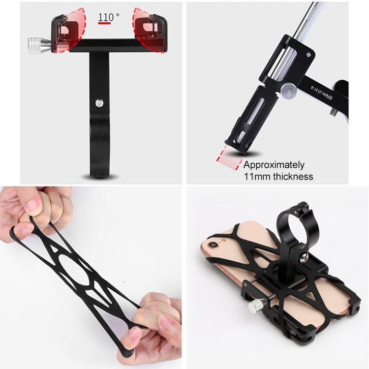 GUB P10 Aluminum Bike Phone Holder(Red)