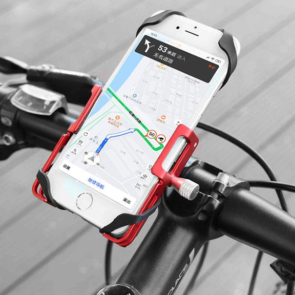 GUB P10 Aluminum Bike Phone Holder(Black)