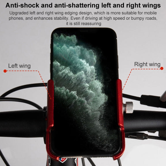 GUB P30 Aluminum Bike Phone Holder(Red)