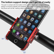 GUB P30 Aluminum Bike Phone Holder(Black)