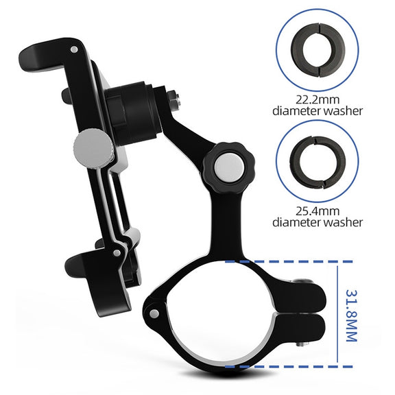 GUB Plus 11 Rotatable Bicycle Phone Holder(Black)