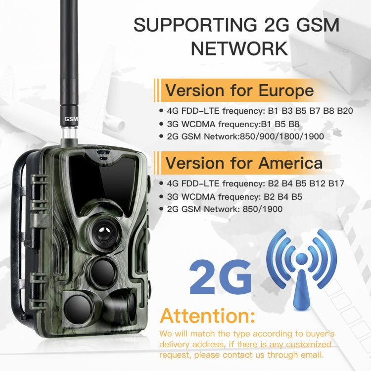 HC801M 2G GSM Waterproof IP66 IR Night Vision Security Hunting Trail Camera, 120 Degree PIR Angle - free shipping - PMC TechLife - Order now!