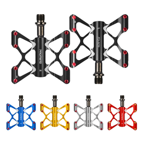 PROMEND PD-M56 1 Pair Mountain Bicycle Aluminum Alloy 3-Bearings Pedals (Black)