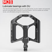 PROMEND PD-M28 1 Pair Bicycle Aluminum Alloy DU Bearings Pedals
