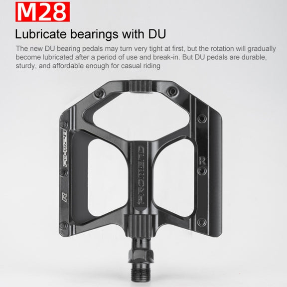 PROMEND PD-M28 1 Pair Bicycle Aluminum Alloy DU Bearings Pedals