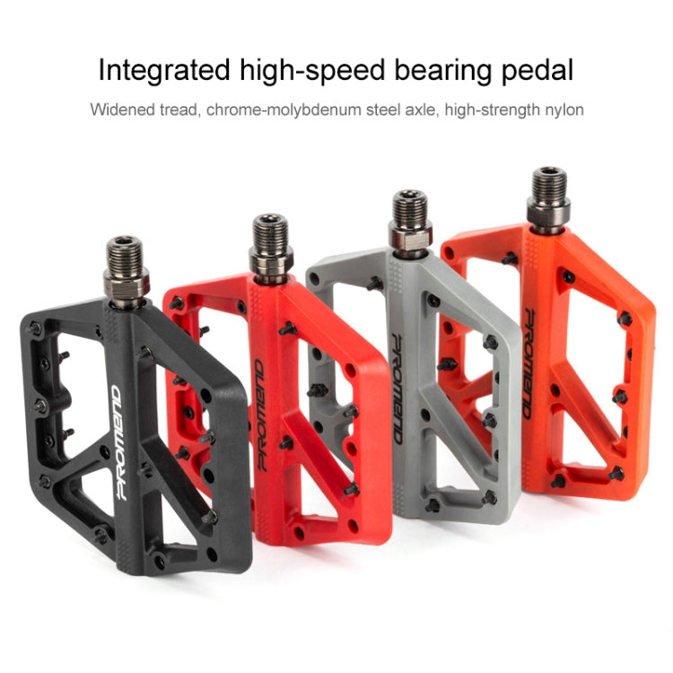 PROMEND PD-M42 1 Pair Mountain Bicycle Nylon High-speed Bearing Pedals(Black) - Pedals by PROMEND | Online Shopping South Africa | PMc TechLife | Buy Now Pay Later Mobicred