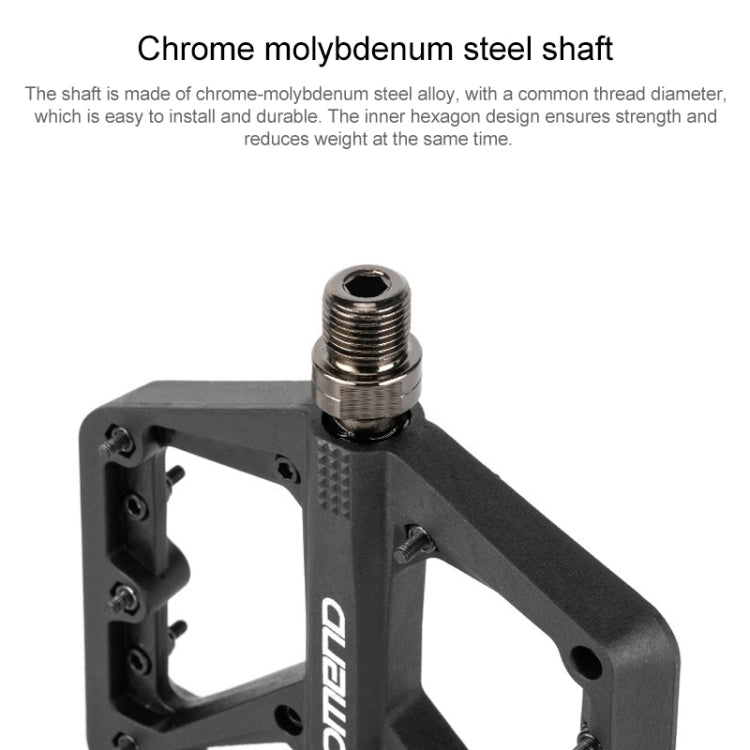 PROMEND PD-M42 1 Pair Mountain Bicycle Nylon High-speed Bearing Pedals(Orange)