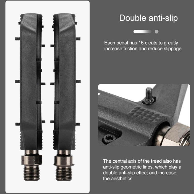 PROMEND PD-M42 1 Pair Mountain Bicycle Nylon High-speed Bearing Pedals(Grey) - Pedals by PROMEND | Online Shopping South Africa | PMc TechLife | Buy Now Pay Later Mobicred