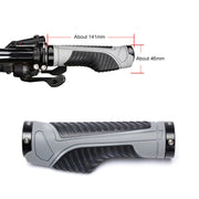 PROMEND GR-504 1 Pair TPR Ergonomic Ball Bicycle Grip Cover (Black Grey)