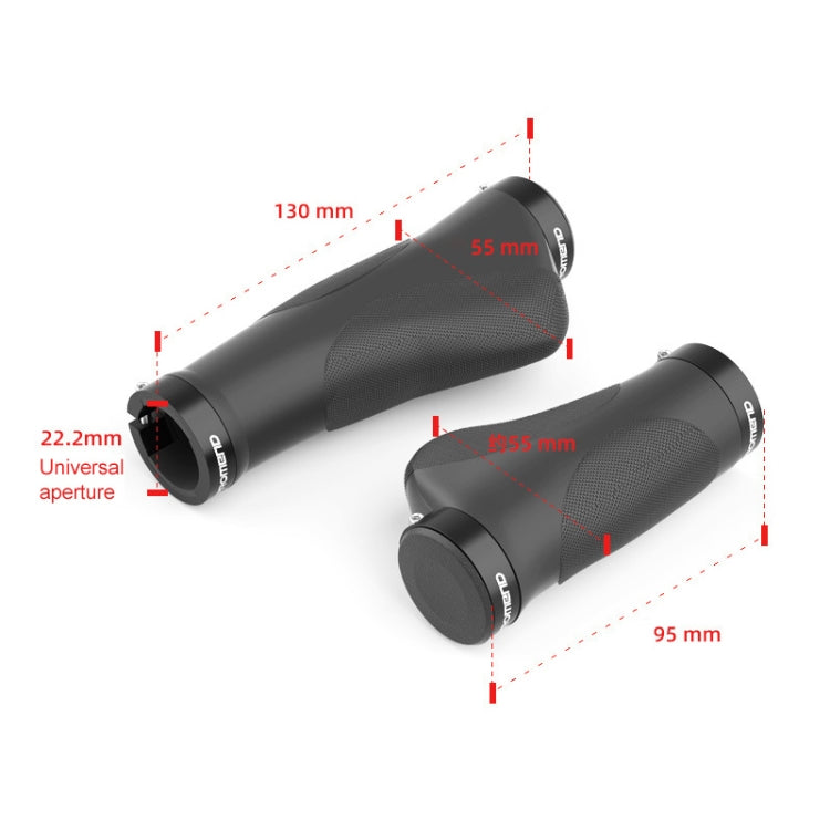 PROMEND GR-506 1 Pair Rubber Ergonomic Ball Bicycle Grip Cover (90mm+130mm) - Bicycle Grips by PROMEND | Online Shopping South Africa | PMc TechLife | Buy Now Pay Later Mobicred