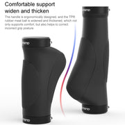 PROMEND GR-506 1 Pair Rubber Ergonomic Ball Bicycle Grip Cover (90mm+130mm)
