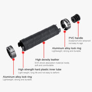 PROMEND GR-515 1 Pair Shock-absorbing Anti-skid Mountain Bike Grips Cover (Black)