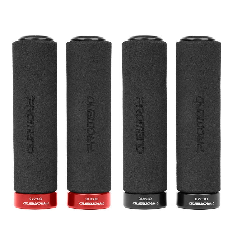 PROMEND GR-513 1 Pair Bicycle Antiskid Sweat-absorbing Sponge Grips Cover (Black Red) - Bicycle Grips by PROMEND | Online Shopping South Africa | PMC TechLife | Buy Now Pay Later Mobicred