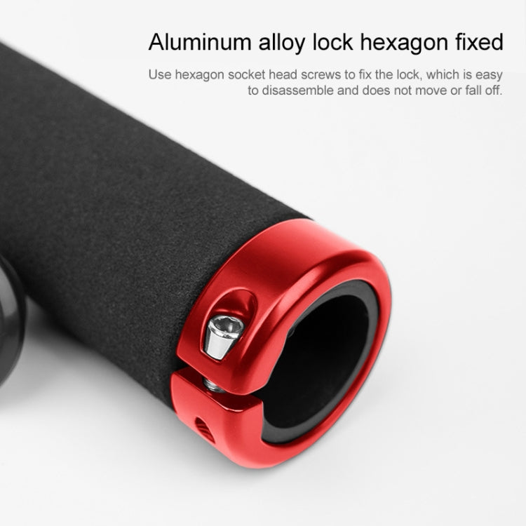 PROMEND GR-513 1 Pair Bicycle Antiskid Sweat-absorbing Sponge Grips Cover (Black Red) - Bicycle Grips by PROMEND | Online Shopping South Africa | PMC TechLife | Buy Now Pay Later Mobicred