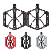 PROMEND PD-M52C 1 Pair Bicycle Aluminum Alloy + Carbon Fiber Tube Bearing Pedals (Black)