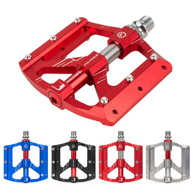 PROMEND PD-M88 1 Pair Mountain Bicycle Aluminum Alloy 3-Bearings Pedals (Titanium Color)