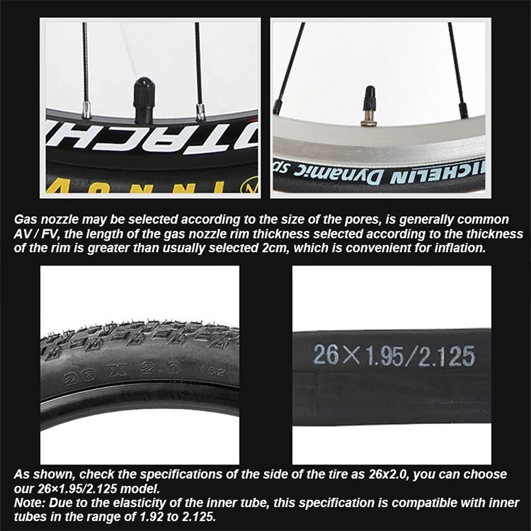 PROMEND 27.5 x 1.95 AV Mountain Bike Butyl Pneumatic Inner Tube