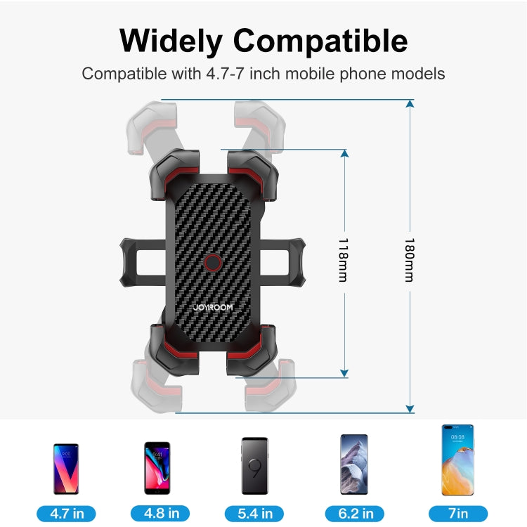JOYROOM JR-ZS288 Bike Mobile Phone Mount Holder (Black) - Holders by JOYROOM | Online Shopping South Africa | PMC Jewellery | Buy Now Pay Later Mobicred