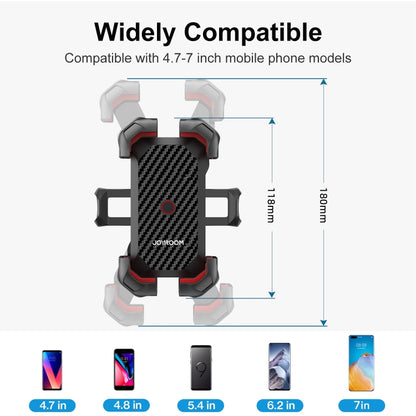 JOYROOM JR-ZS288 Bike Mobile Phone Mount Holder (Black) - Holders by JOYROOM | Online Shopping South Africa | PMC Jewellery | Buy Now Pay Later Mobicred