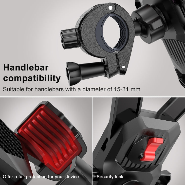 JOYROOM JR-ZS288 Bike Mobile Phone Mount Holder (Black) - Holders by JOYROOM | Online Shopping South Africa | PMC Jewellery | Buy Now Pay Later Mobicred