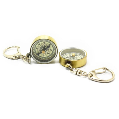 Nisa C25X Vintage Zinc Alloy Metal Compass with Keychain - Hiking Meter by PMC Jewellery | Online Shopping South Africa | PMC Jewellery | Buy Now Pay Later Mobicred