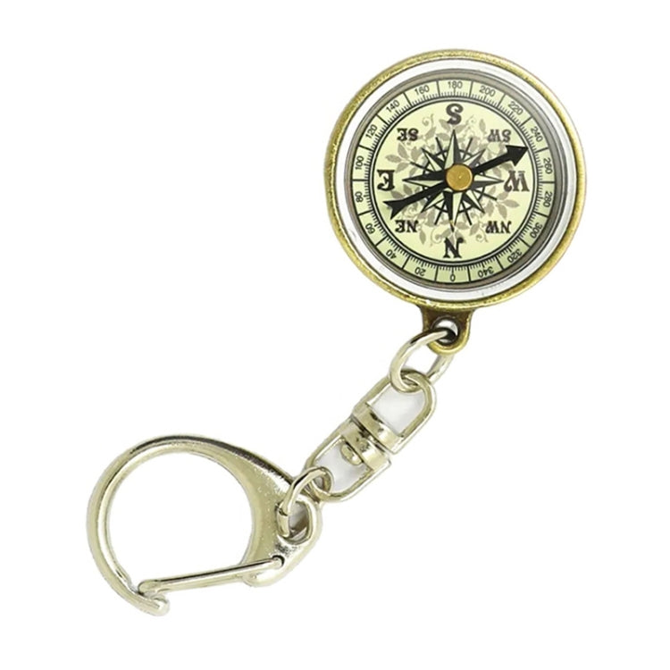 Nisa C25X Vintage Zinc Alloy Metal Compass with Keychain - Hiking Meter by PMC Jewellery | Online Shopping South Africa | PMC Jewellery | Buy Now Pay Later Mobicred