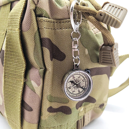 Nisa C25X Vintage Zinc Alloy Metal Compass with Keychain - Hiking Meter by PMC Jewellery | Online Shopping South Africa | PMC Jewellery | Buy Now Pay Later Mobicred