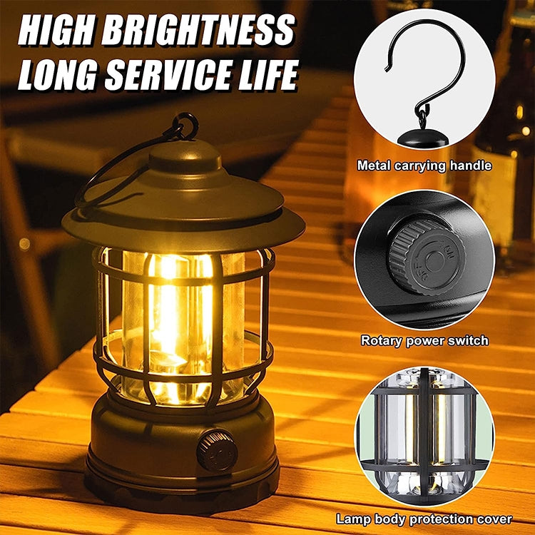 AOTU YT1030 Outdoor Retro Camping Light Emergency Hand Lamp(Green) - Camping Lighting by AOTU | Online Shopping South Africa | PMC Jewellery | Buy Now Pay Later Mobicred