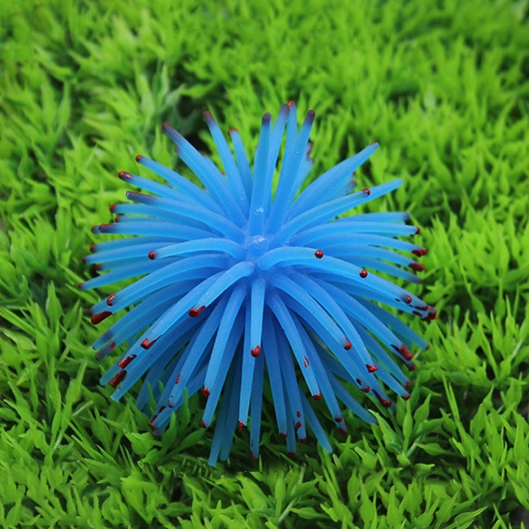 Aquarium Articles Decoration TPR Simulation Sea Urchin Ball Coral with Point, Size: L, Diameter: 13cm(Blue) - free shipping - PMC Jewellery - Order now!
