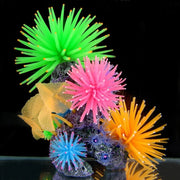 Aquarium Articles Decoration TPR Simulation Sea Urchin Ball Coral with Point, Size: L, Diameter: 13cm(Pink)