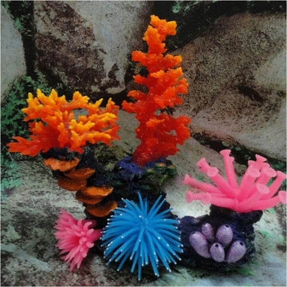 Aquarium Articles Decoration TPR Simulation Sea Urchin Ball Coral with Point, Size: L, Diameter: 13cm(Orange)