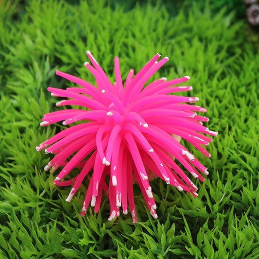Aquarium Articles Decoration TPR Simulation Sea Urchin Ball Coral with Point, Size: S, Diameter: 7cm(Pink) - free shipping - PMC Jewellery - Order now!