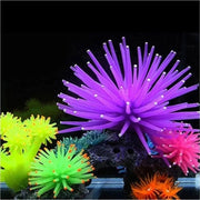 Aquarium Articles Decoration TPR Simulation Sea Urchin Ball Coral with Point, Size: S, Diameter: 7cm(Purple)