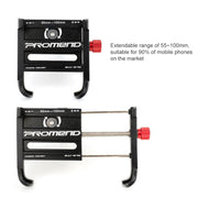 PROMEND SJJ-275 Bicycle Aluminum Alloy Phone Holder for Handlebar (Black)