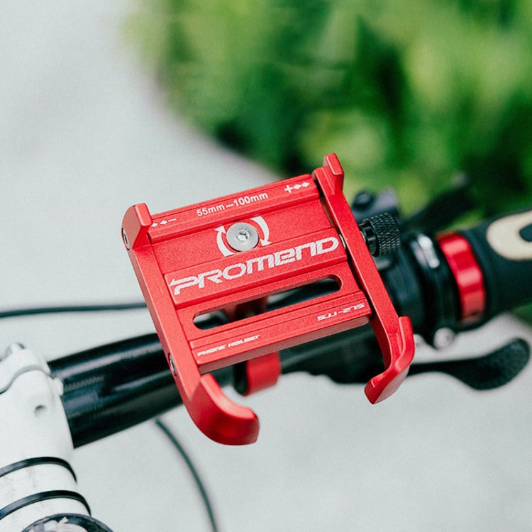 PROMEND SJJ-275 Bicycle Aluminum Alloy Phone Holder for Handlebar (Titanium Color) - Holders by PROMEND | Online Shopping South Africa | PMC TechLife | Buy Now Pay Later Mobicred