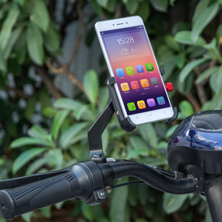 PROMEND SJJ-275E Bicycle Aluminum Alloy Phone Holder for Handlebar (Black) - Holders by PROMEND | Online Shopping South Africa | PMC TechLife | Buy Now Pay Later Mobicred